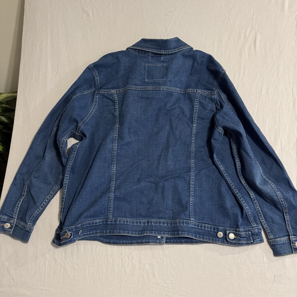 Levi's Women's 3X Denim Trucker Jacket Plus Size Blue Stretch 77994-0049 3XL - Picture 13 of 13